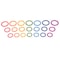 Tickit Rainbow Wooden Rings, 21-Piece Set 73977 - alternate 1
